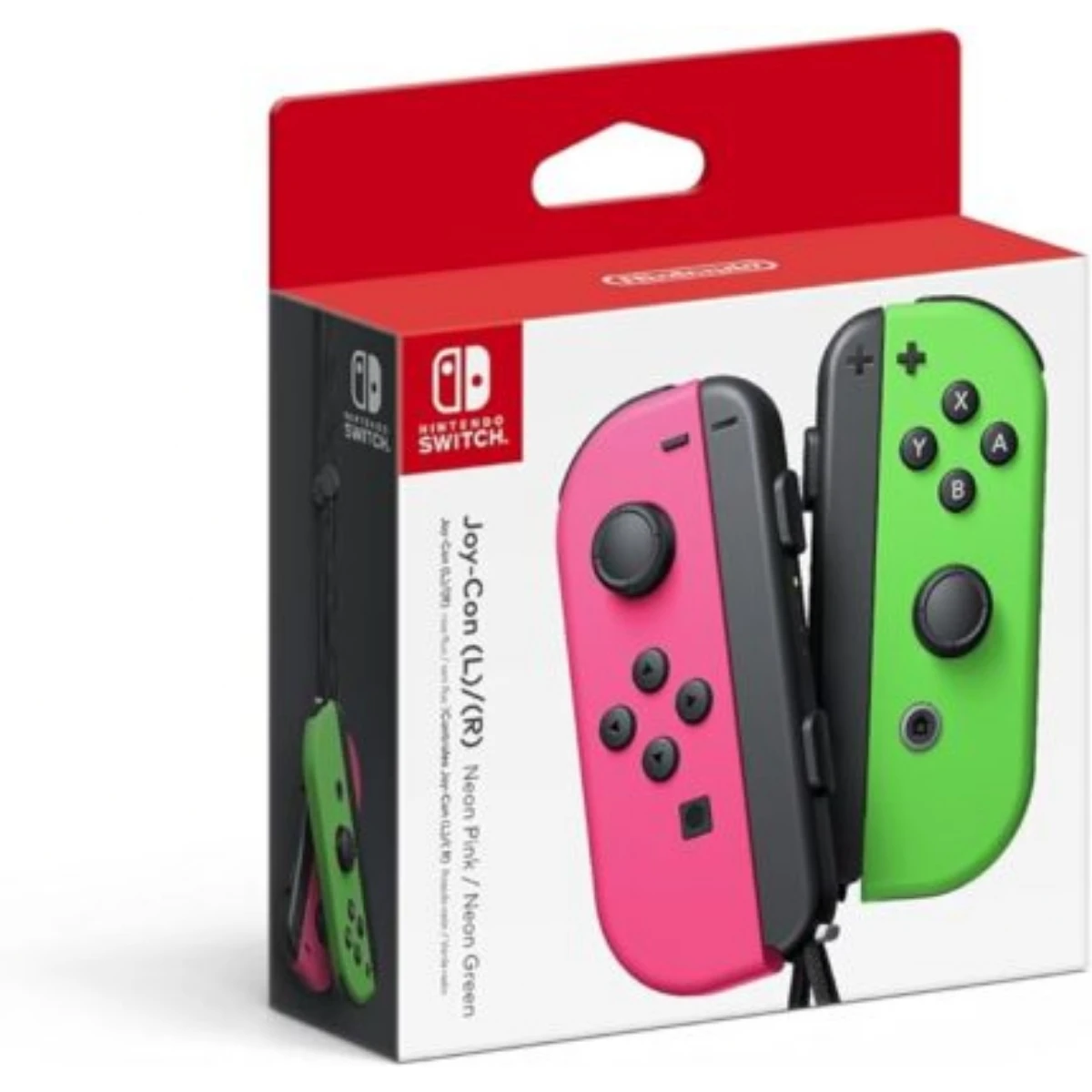وحدات التحكم Joy-Con – ألوان نيون وردي / نيون أخضر